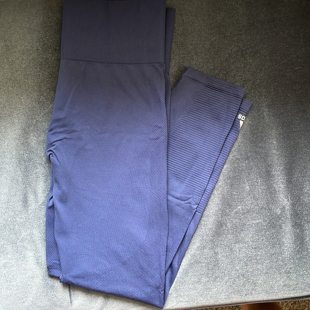 Navy blue adidas leggings